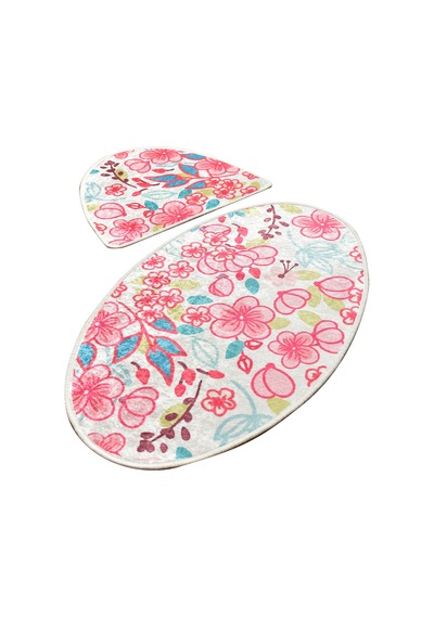 Chilai Home Dolce Oval 2 Lı Set Banyo Halısı Çok Renkli