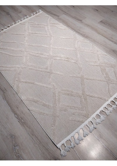 Eko Halı Terazzo Trz03 Beyaz Iskandinav Halı 120X180 Cm