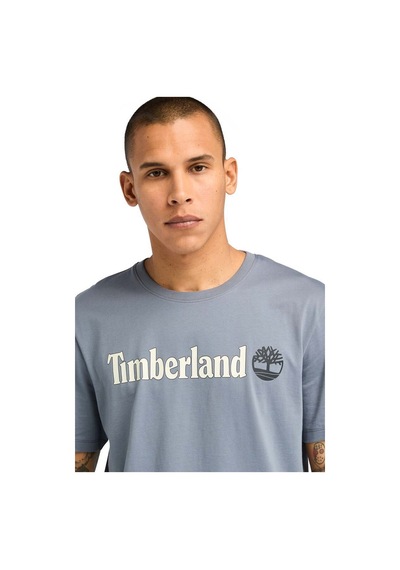 Timberland Kennebec Rıver Linear Log Gri Erkek Kısa Kol T-shirt 000000000102084378 Gri-lıla Gri - Lila