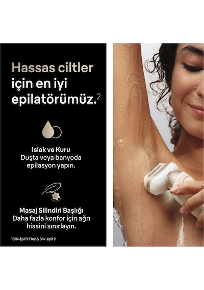 Braun Silk Épil 9 Flex Epilatör, Islak Ve Kuru, Kalıcı Pürüzsüz Cilt, 9-030 3d