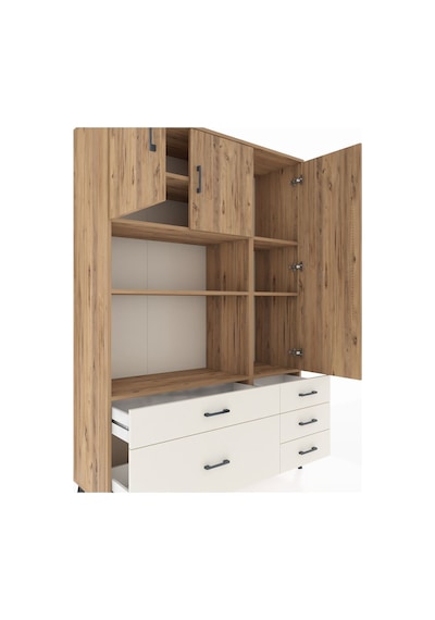 Hyperion Dolap 7 Raflı 5 Çekmeceli 3 Kapaklı 132x44x195 Çam-ç... Çam Hyperion Dolap 7 Raflı 5 Çekmeceli 3 Kapaklı 132x44x195 Çam-ç... Çam