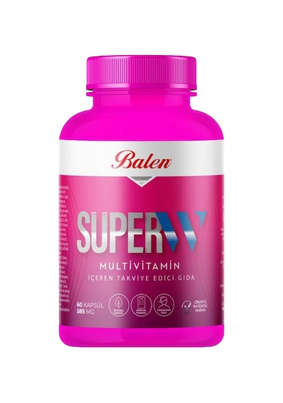 Balen Süper-W Multivitamin Kapsül 585 Mg 3 x 60 Kapsül