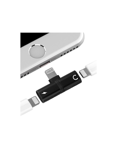 Apple Uyumlu iPhone  Lighting Kare Giriş Kulaklık Ve Şarj Çoklama Başlık Adaptör