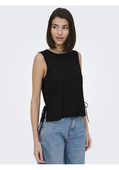 Only Jdy Bayan Yandan Bağlamalı Kolsuz Bluz 15374333 Siyah