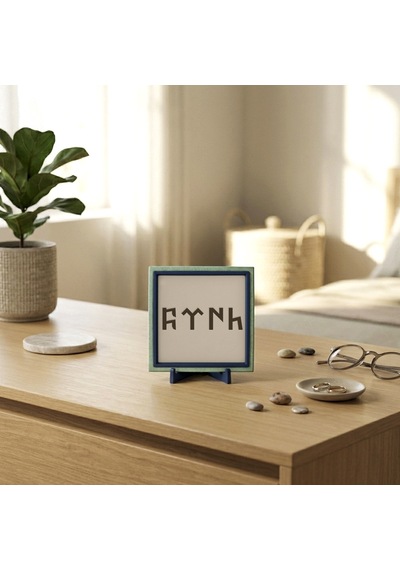 Göktürkçe Estetik Türk Objesi, Yaşam Alanlarınızda Vakur Ve Modern Bir Duruş 10x10 Cm