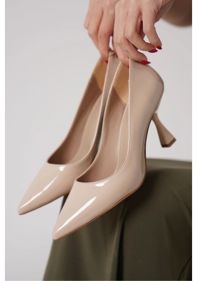 Trendella Nude Rugan Kadın Stiletto Tr18ms01b Siyah
