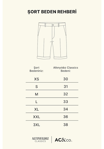Ac&Co / Altınyıldız Classics Erkek Acık Mavı Slim Fit Dar Kesim Pamuklu Esnek Denim Şort