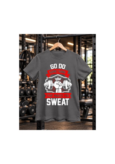 Segungear Dosth Erkek Regular Fit Baskılı Spor Tişört Gri - 933732507 Gri
