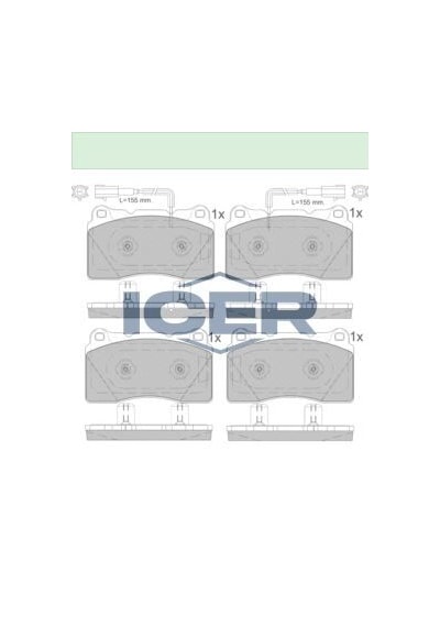 Icer Fren Balata On Fıslı Alfa Romeo Gıulıetta 940 1.4 Tb - 1.6 Jtd 2010-