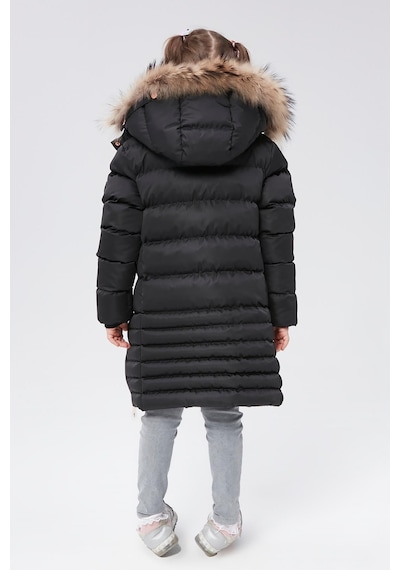 Benitto Kids Benittokids Kız Çocuk Natürel Kürklü Kaban 51301-siyah Siyah Benitto Kids Benittokids Kız Çocuk Natürel Kürklü Kaban 51301-siyah Siyah