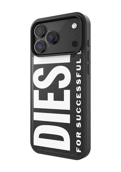 Diesel Apple iPhone 17 Pro Max Uyumlu Magsafe Destekli Core Kalıplı Kılıf - Siyah/beyaz