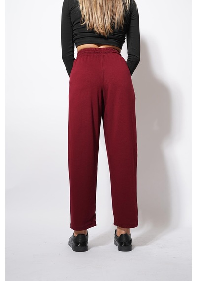 Ckm Moda Derp Modal Şalvar Balon Pantolon Bordo