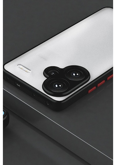 Newface Xiaomi Redmi Note 13 Pro Plus Kılıf Montreal Silikon Kapak Glblseme - 93 - Siyah
