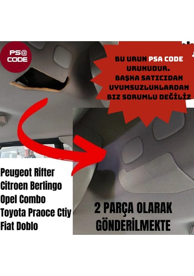 Rifter-berlingo-proace City-doblo-opel Cam Tavanlı Ara Bölme Demi
