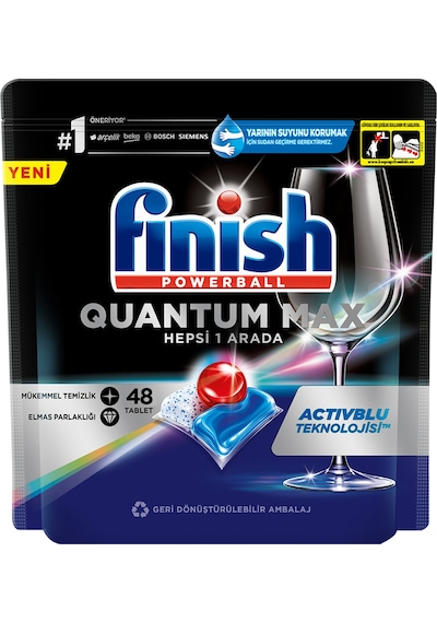 Finish Quantum Max Bulaşık Makinesi Deterjanı 48 Tablet