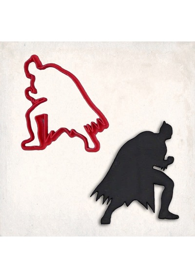 Batman Gövde Kurabiye Kalıbı Şekillendirici Kopat KIrmızı