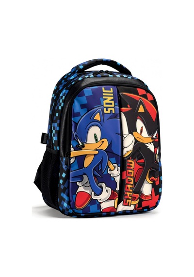 Sonic Shadow Çift Bölmeli Okul Çantası 42,5 Cm Su İtici Tablet Bölmeli Ergonomik Sırt Destekli Desenli