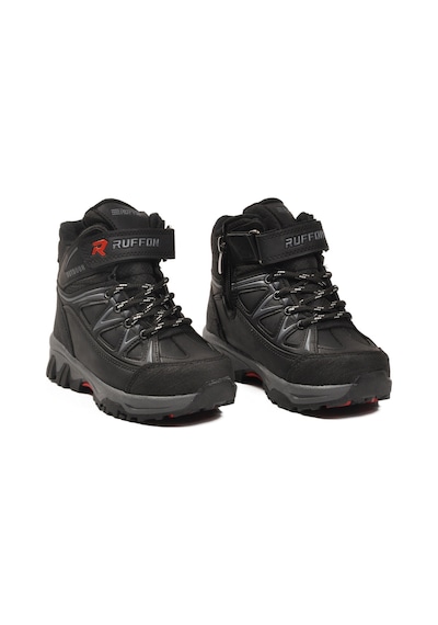 Siyah Polarlı Kaymaz Taban Çocuk Outdoor Bot 2301 P Siyah-siyah