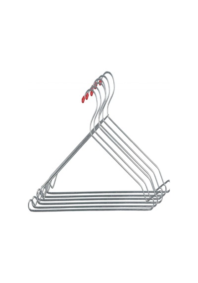 6'lı Metal Elbise Askısı 2,5 Mm Metal Kıyafet Askısı Metal Metalik Tr Diğer