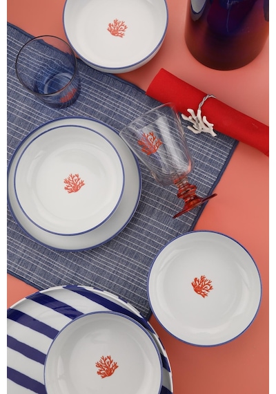 Kütahya Porselen Moderna 4 Parça 15 Cm Kase Coral Paradise Çok Renkli