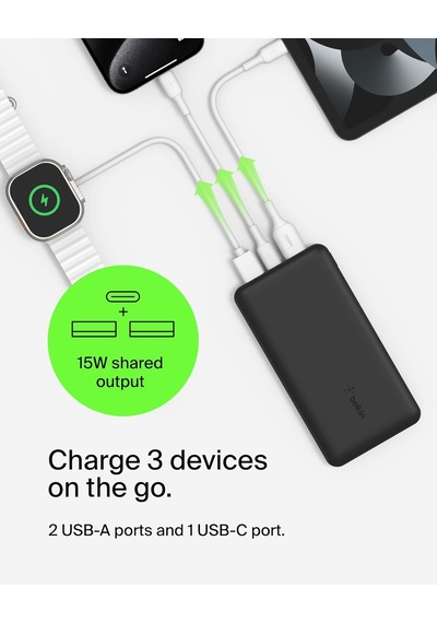 Belkin Usb-c Taşınabilir Powerbank, 10000 Mah, 1 Usb C Bağlantı N Diğer