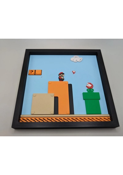 Super Mario Bros. 3d Baskı Tablo Çerceve