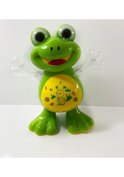 Pilli Dans Eden Işıklı Müzikli Kurbağa