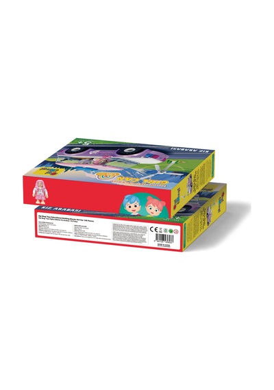 Ogi Mogi Toys Eğitici Bloklar Kız Arabası 136 Parça Yapı Seti