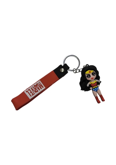 Renkli Silikon Anahtarlıklar-kırmızı Wonder Woman Çok Renkli