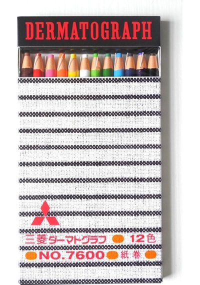 Uni Dermatograph Oil Based Pencil 12Li Set