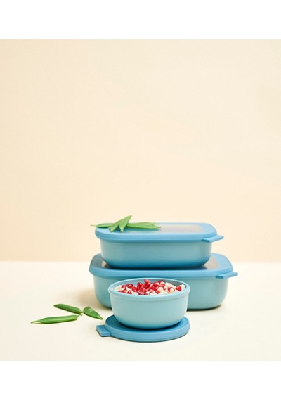Multi Bowl Cirqula Rectangular Saklama Kabı 3000 Ml Kırmızı-7523 Vivid Mauve