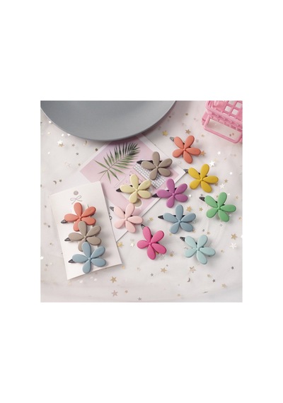 So-much Silikon Çiçek Klips Toka Seti 3'lü Pastel Renkli Olup Asortiler Karışık Renklidir.renkler Re Renkli - 145864985 Renkli - 145864985 Renkli
