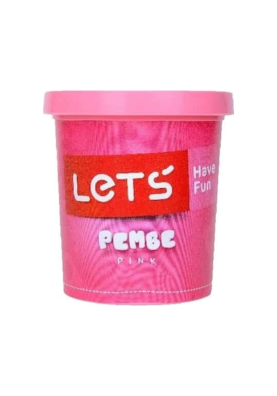 Lets Oyun Hamuru Tek Renk 150 GR Fosforlu Pembe L8340-14