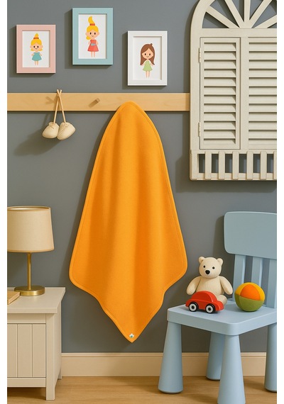 Hvc %100 Pamuk Bebek Kundak Havlu Turuncu 84 X 99 Standart