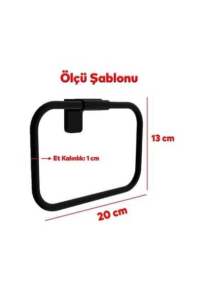 Kazien Aparatı Kare Lavabo Banyo Mutfak Havlu Askısı Paslanmaz Çelik-zamak Krom Diğer