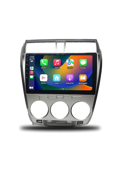 Oskodi Honda City Android Carplay Multimedya 2009-2012 Manuel Klima 4gb Ram + 64gb Hafıza