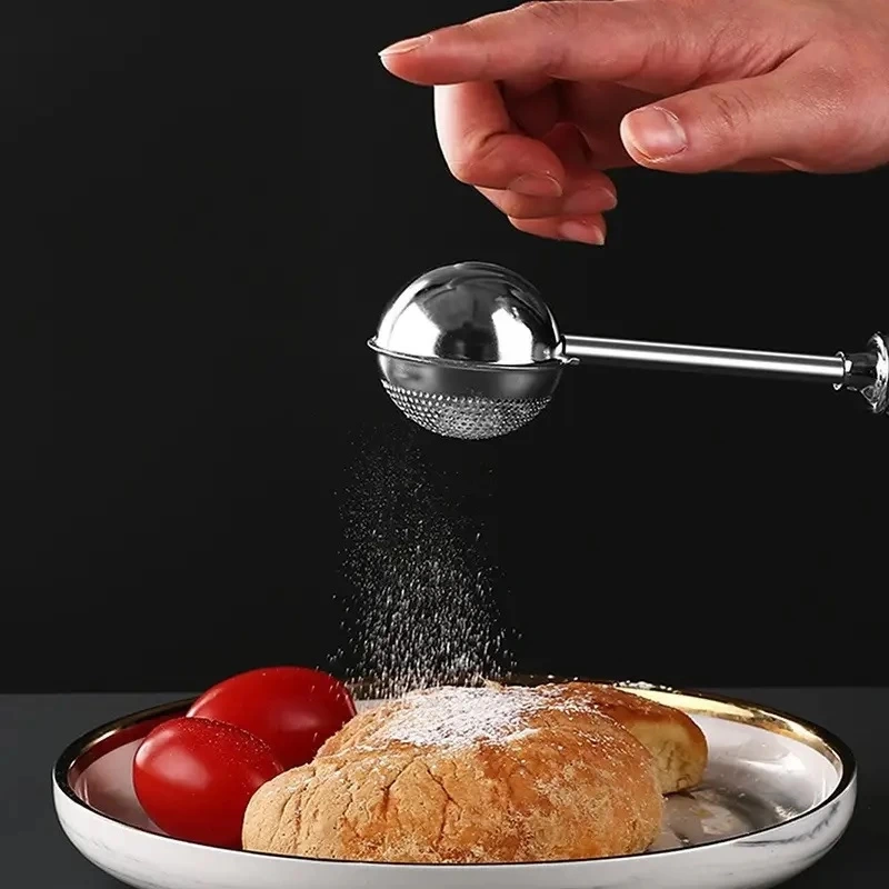 Mybru Paslanmaz Çelik Top Yaylı Çay Kahve Bitki Çayı Süzgeci Metalik Gri