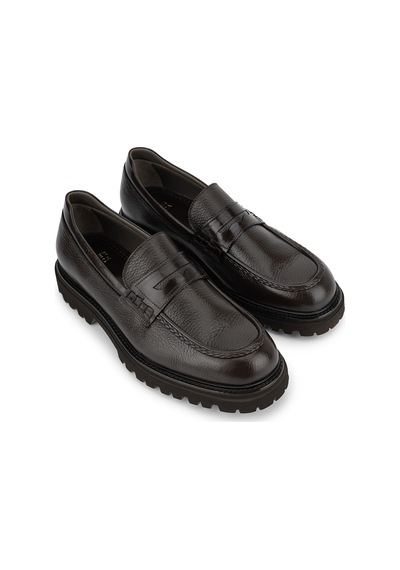 Tamer Tanca Erkek Hakiki Deri Kahverengi Loafer Ayakkabı 342 9901 Erk Ayk Sk26-27 Kahve Acma/gyk
