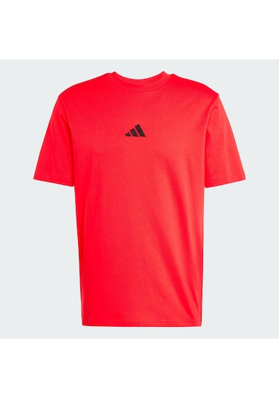 Adidas Essentials Small Logo Single Jersey Erkek T-shirt Jf1095 Kırmızı