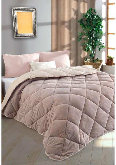 Wellsoft Çift Kişilik Yorgan 195x215cm Bej