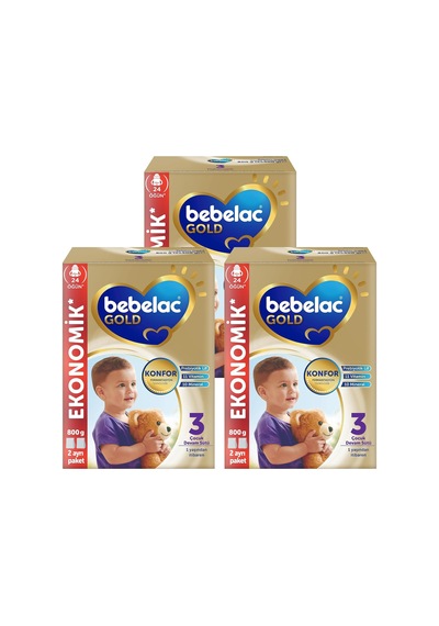 3 Çocuk Devam Sütü, 3x800gr 9-12 Ay