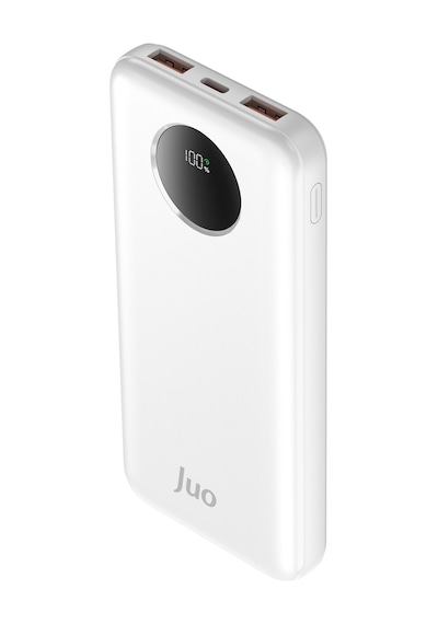 Juo MT03277 10000 mAh 22.5 W Dijital Led Ekranlı Taşınabilir Hızlı Şarj Powerbank Beyaz