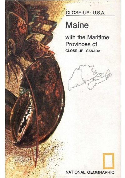 Close - Up: U.s.a Maine With The Maritime Provinces Of Close - Up Canada - National Geographic Harita Map