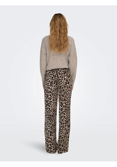 Only Onlthalia Life Hw Wide Kadın Pantolon 15342314 Leopar