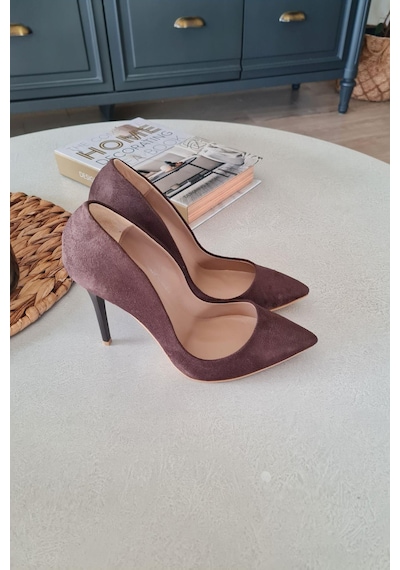 001 200 Topukla Kadın 10 Cm Topuklu Klasik Sivri Burun Stiletto 001