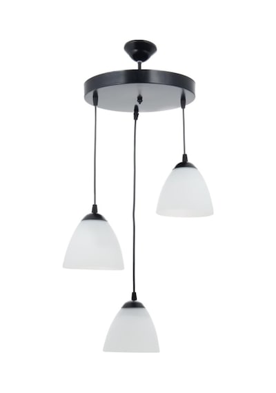 Rys Retro Metal Opal Camlı 3 Lü Dekoratif Modern Sarkıt Avize Çap (536634797)