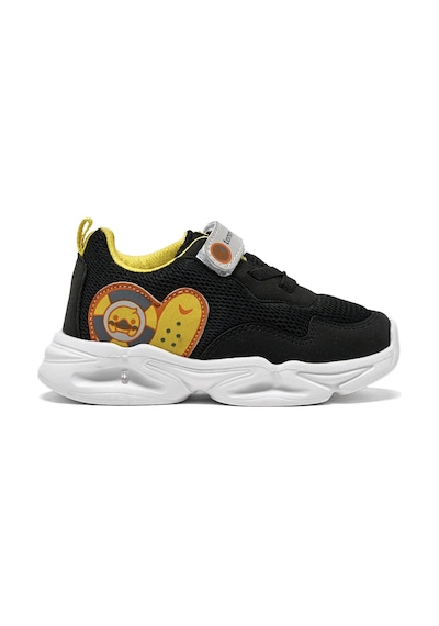 Tonny Black Çocuk Unisex Siyah Sarı Tonny Black Işıklı Cırtlı Ayakkabı