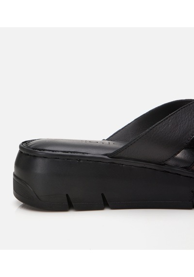 Hotiç Kadın Deri Siyah Comfort Terlik 01teh307130a100 Siyah-black Siyah