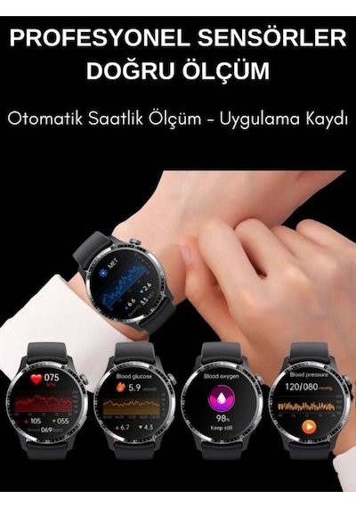 Spor Watch Klasik Arama Yapan Erkek Akıllı Saat Android&ios Huawei Iphone Samsung Uyumlu Kol Saati 8
