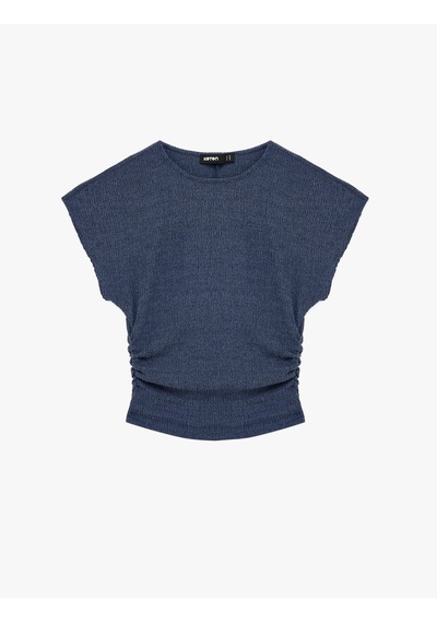 Koton Bürümcük Kumaş Slim Fit Kısa Kollu Bisiklet Yaka Drapeli Dokulu Tişört Lacivert 6sak50168ek Lacivert Koton Bürümcük Kumaş Slim Fit Kısa Kollu Bisiklet Yaka Drapeli Dokulu Tişört Lacivert 6sak50168ek Lacivert